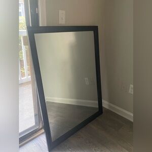 Black framed mirror!